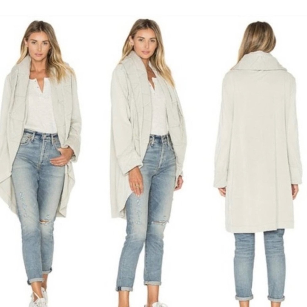 Young Fabulous and Broke Shawl Jacket Oatmeal size Small